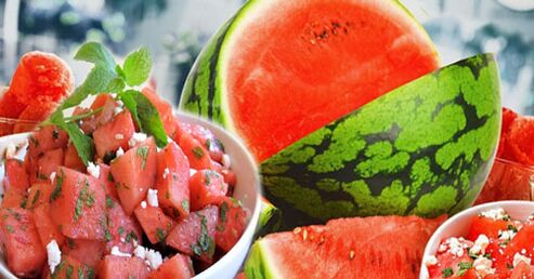 Wassermelonensalat